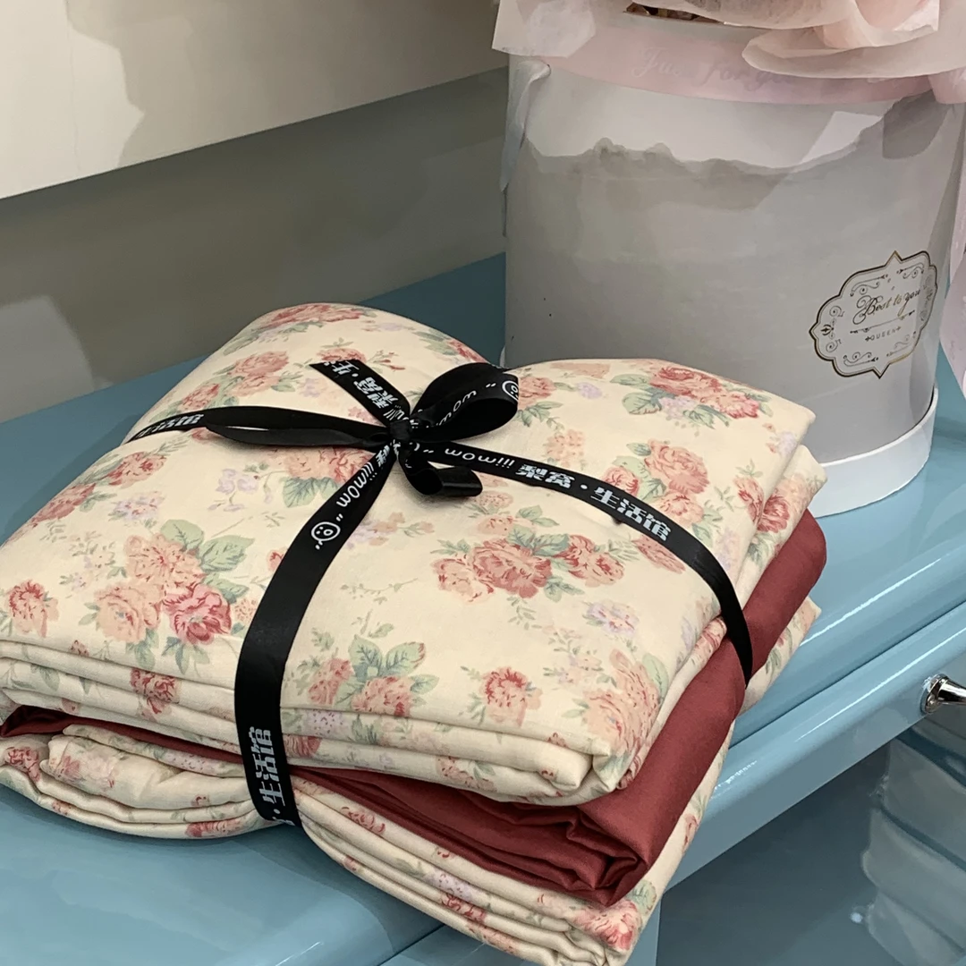 【L·W梨窝】舒适感 美式高级感A类纱布纯棉四件套“莫奈”