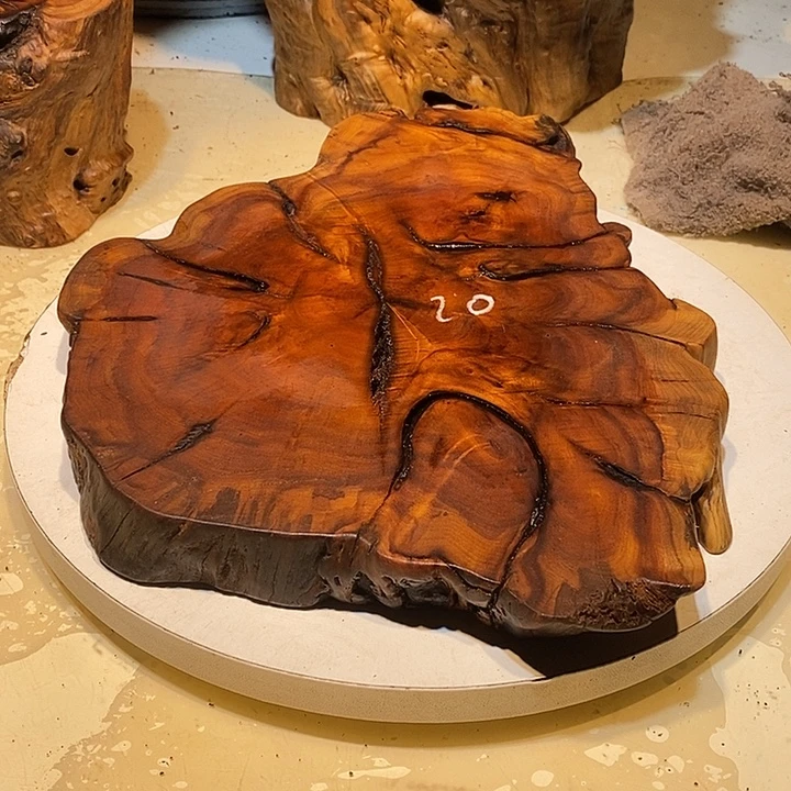 木天然老枣木摆件底座