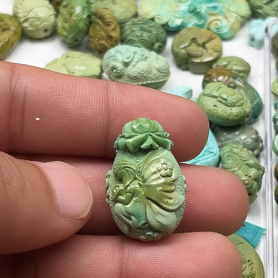绿松石未镶嵌吊坠(不含链)