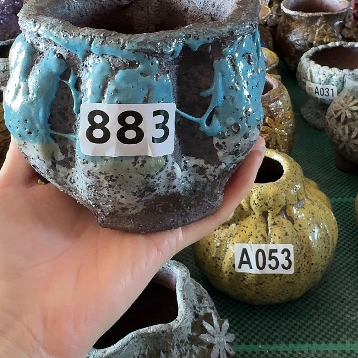 内口8高9粗陶手工制作