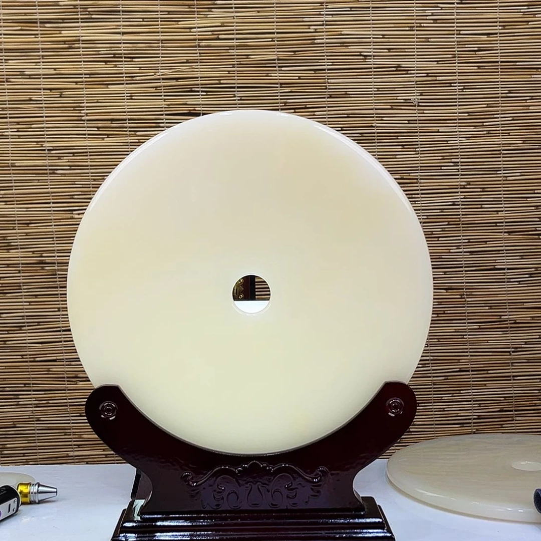 一***志玉天然玉石平安扣摆件30cm