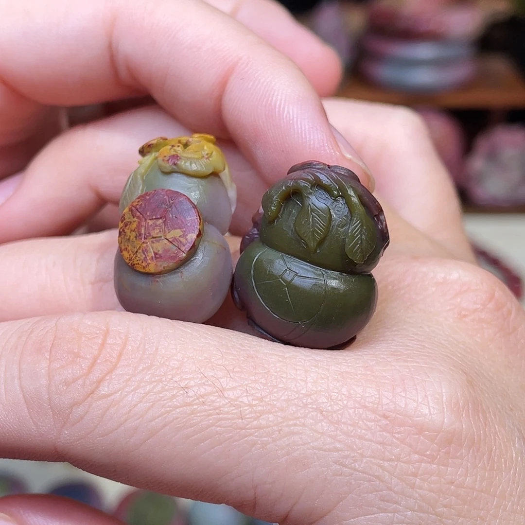 玛瑙/玉髓未镶嵌珠宝半成品盐源玛瑙打包福利葫芦