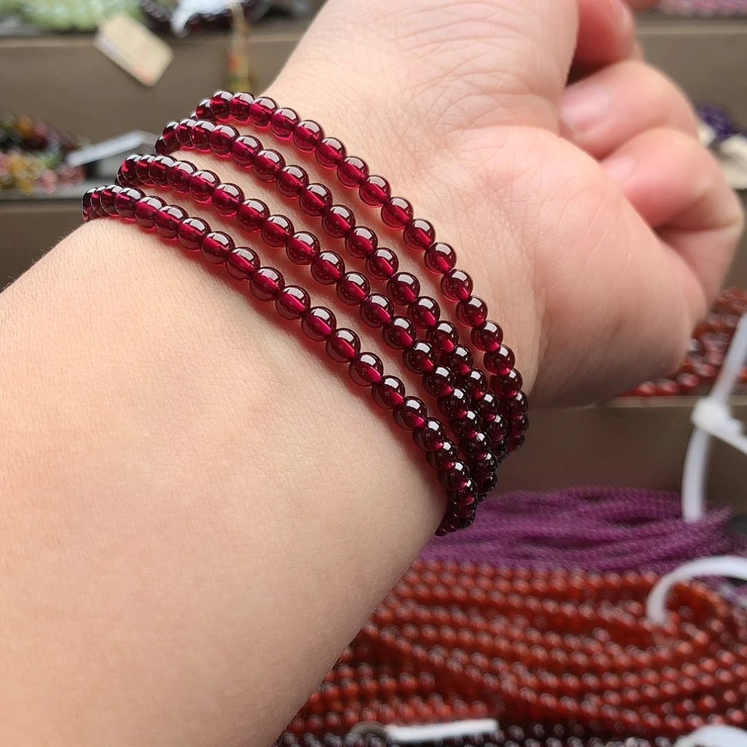 石榴石手串未镶嵌4.3