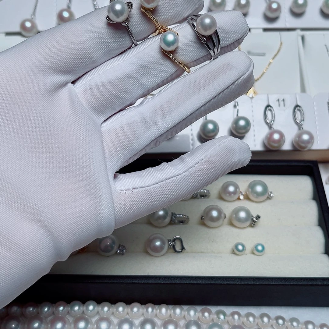 耳饰淡水珍珠银S925镶嵌