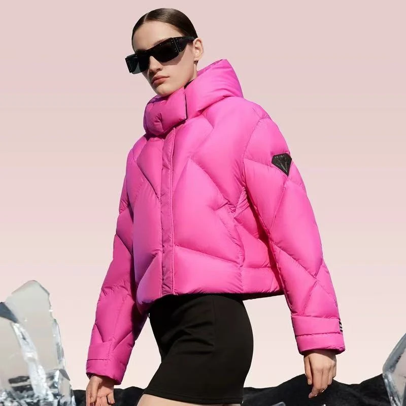 火彩系列短款连帽羽绒服VGans202