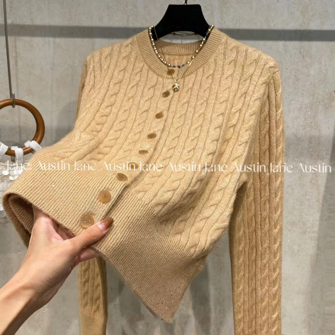 Jane Austin •（暖日洋洋）2025新款秋冬气质百搭显瘦长袖开衫