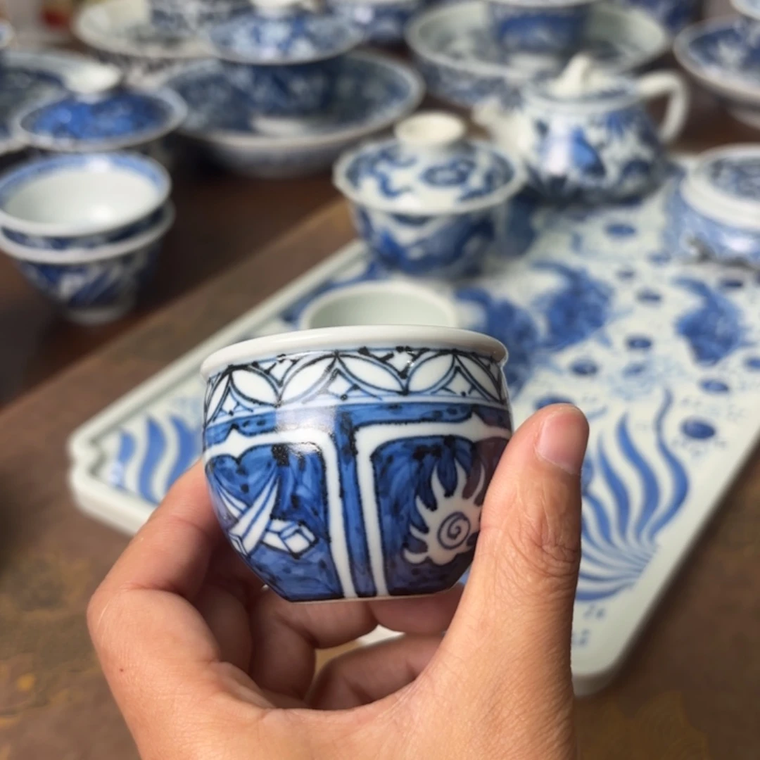 摆件陶景德镇手绘茶器