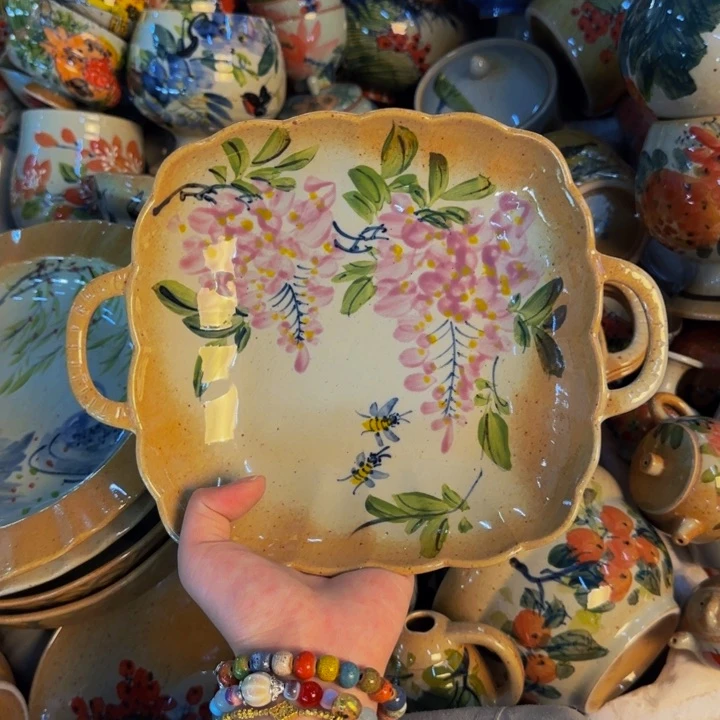 瓷片景德镇陶瓷手工手绘