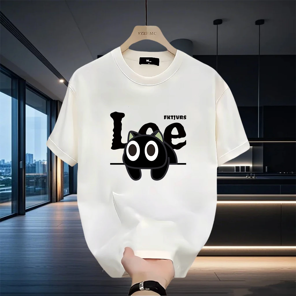 美式痞帅重磅纯棉短袖T恤青年男女款夏季ins潮牌街头时尚百搭上衣