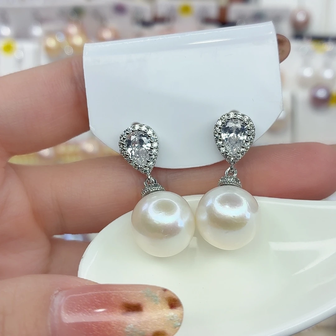 未镶嵌淡水珍珠耳饰