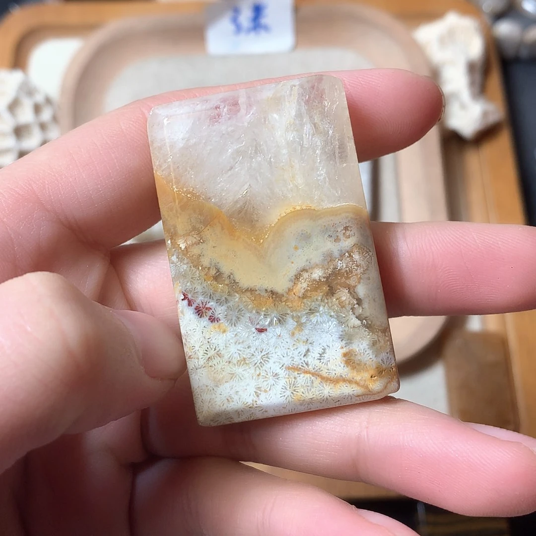 石英质玉颈饰未镶嵌原**茶