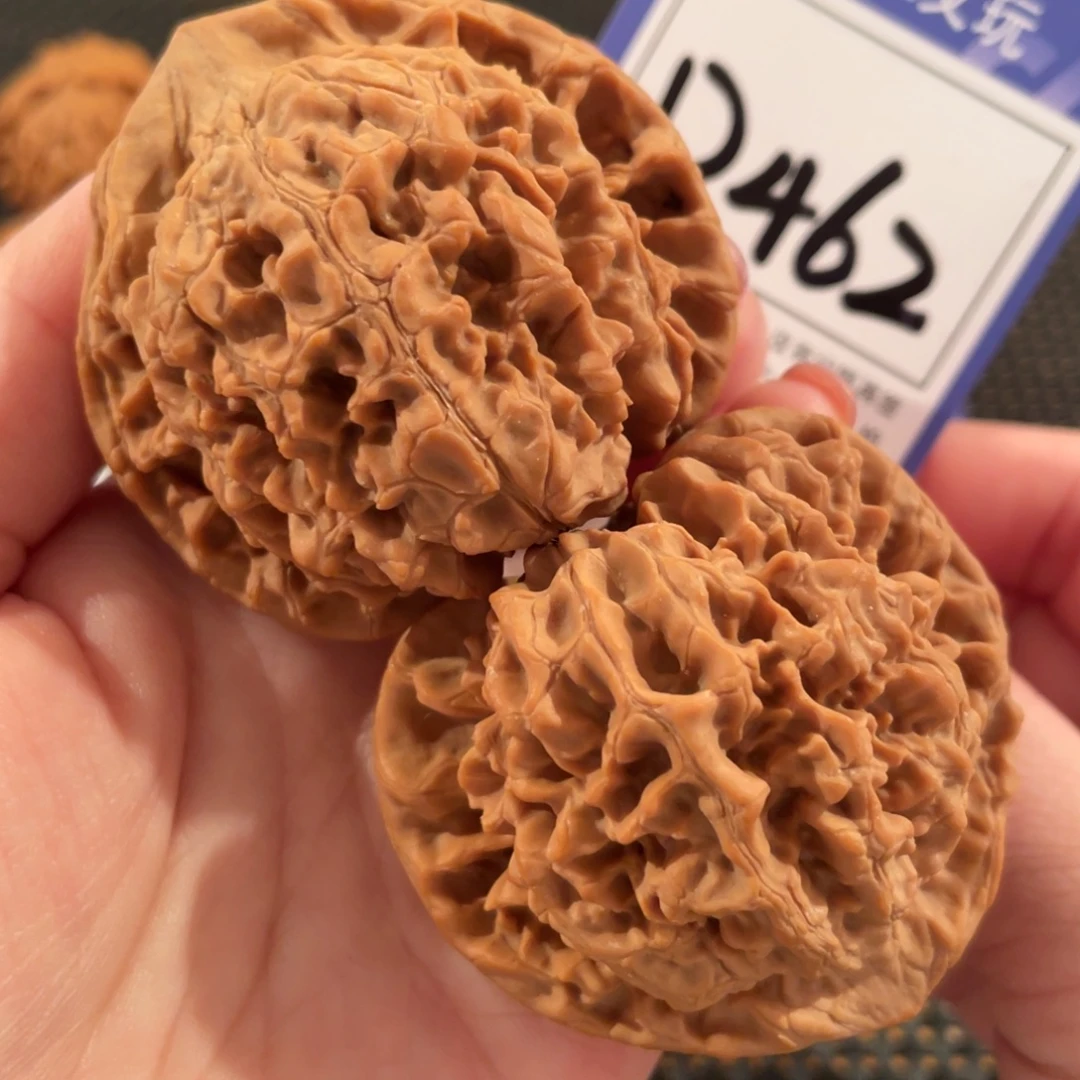 随***逛文玩核桃把件D462官帽52