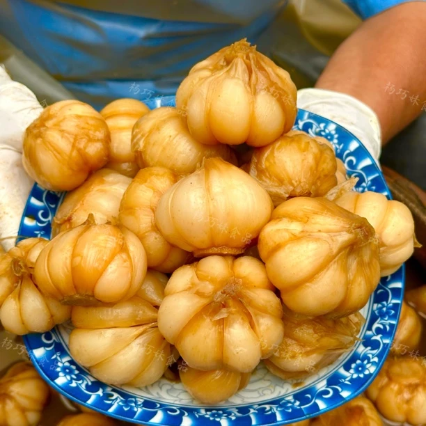 杨巧妹泡大蒜酸脆爽口不甜腌蒜即食下饭菜美食调味佐餐