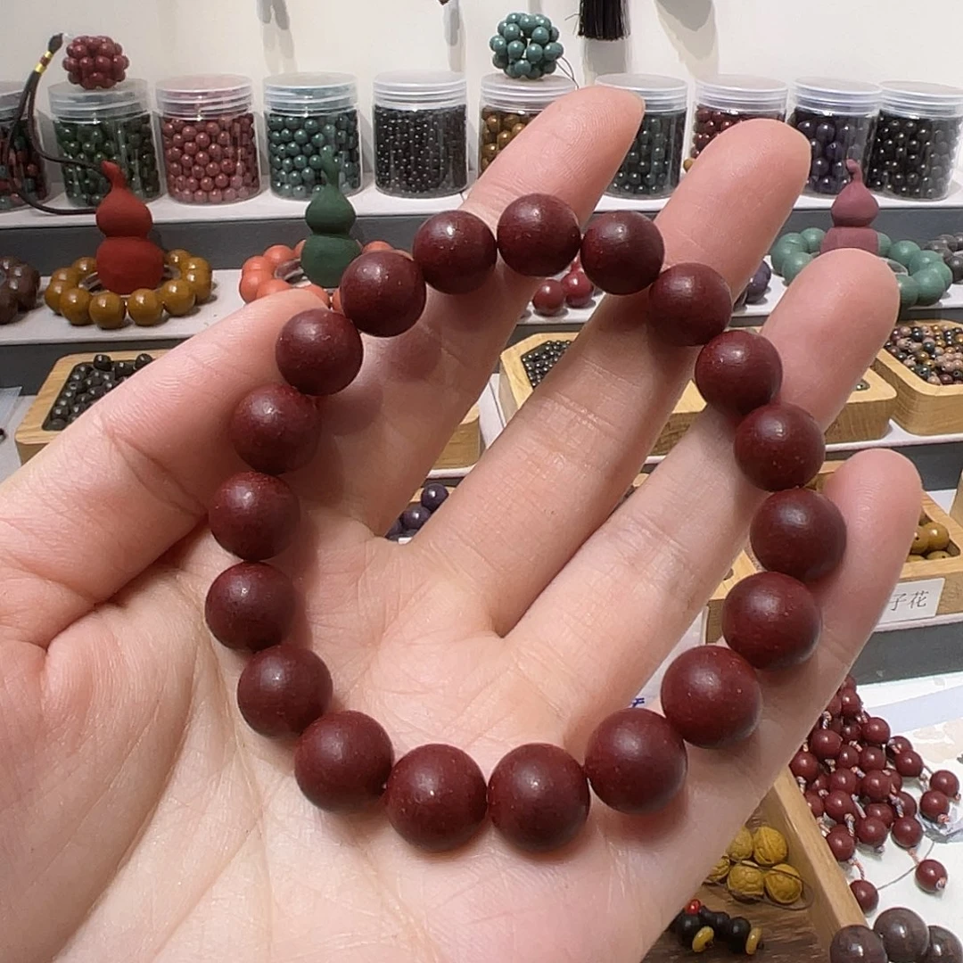 泥塑红麝1.0单圈合香珠