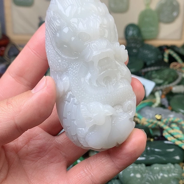 未镶嵌和田玉挂件八***风