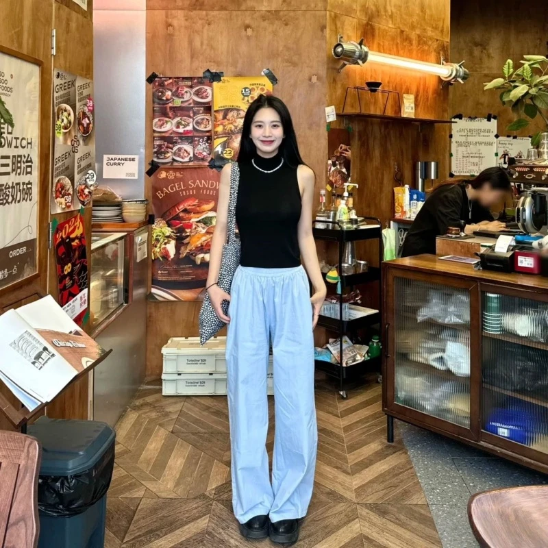 夏季山系男女时尚轻量化百搭纯色休闲透气 抽绳工装伞兵裤C1737