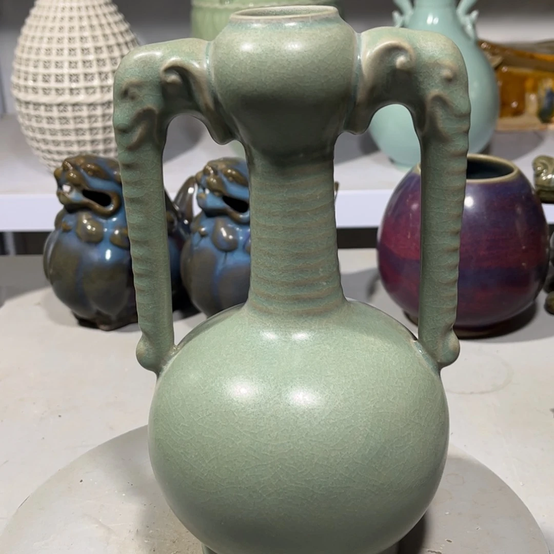 瓶汝窑瓷器品相完美