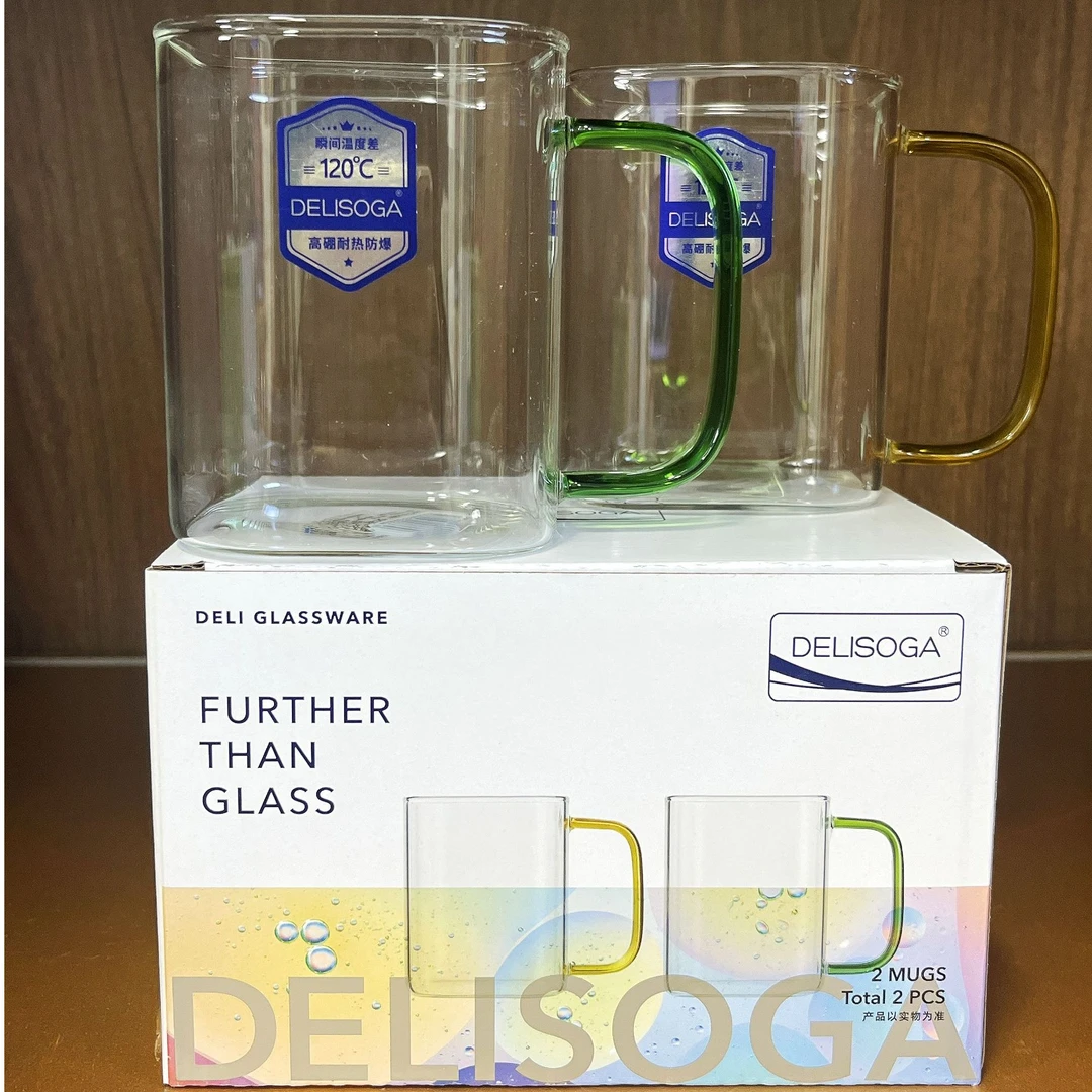 玻璃杯玻璃泡茶盖子款透明隔热大容量耐热水具