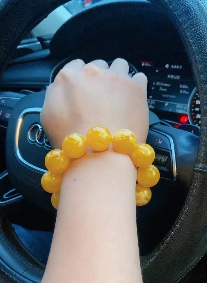 精品黄菩提单圈手串