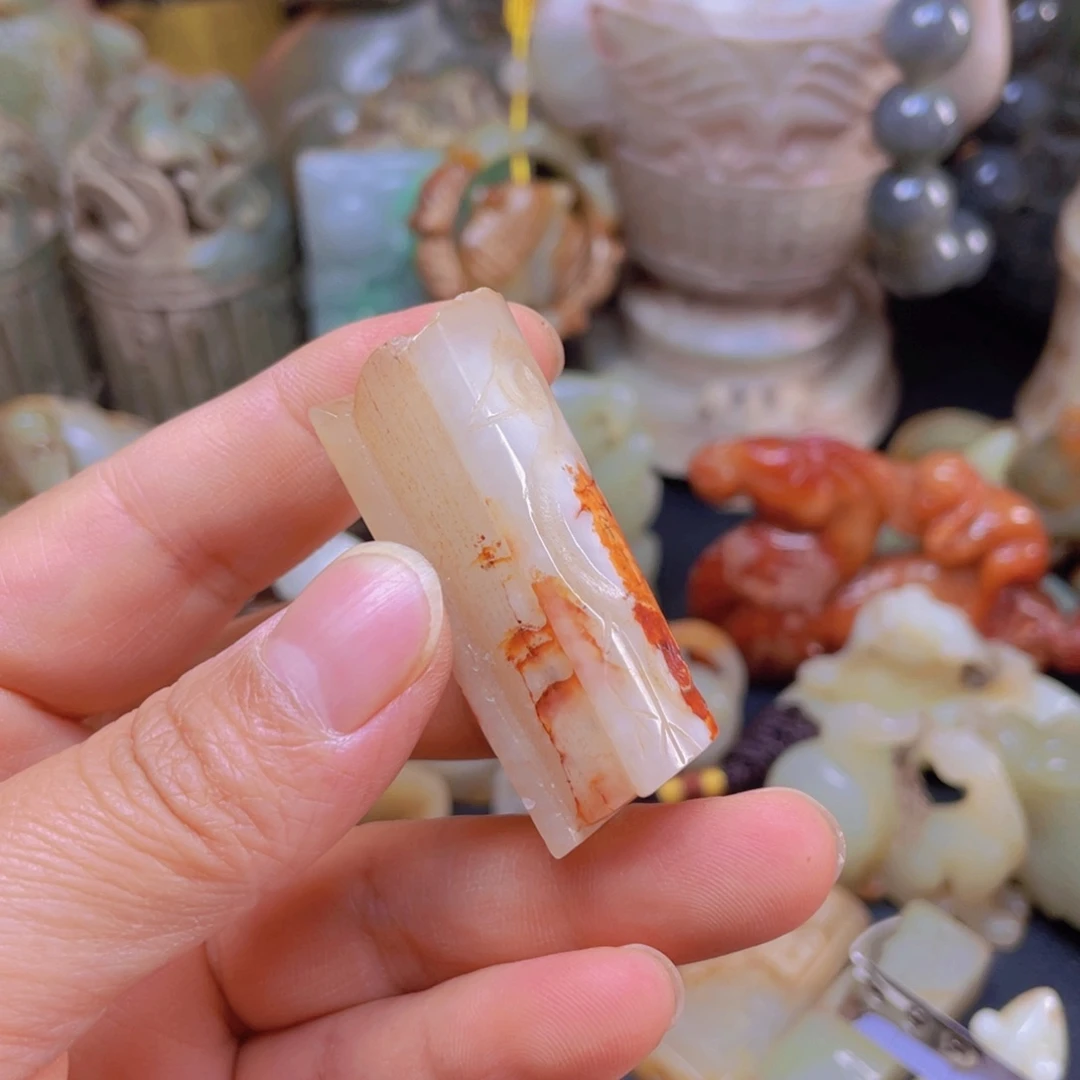 白玉菩提吊坠摆件