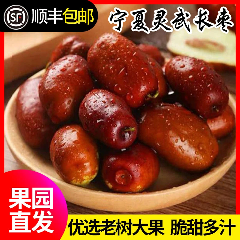 【顺丰包邮】正宗灵武长红枣马牙枣新鲜现摘脆甜应季水果坏果包赔