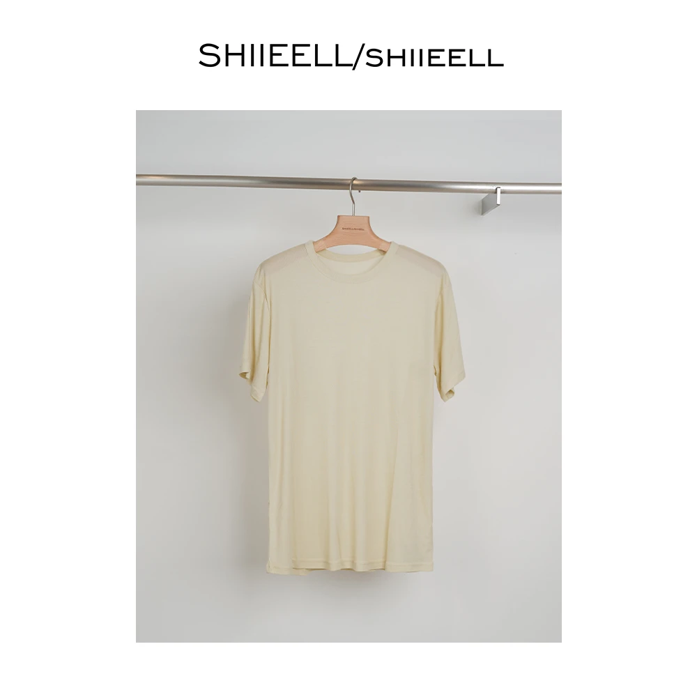 SHIIEELL显瘦百搭潮流圆领短袖T恤W4501