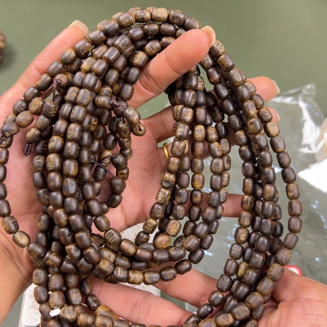 沉香手串海南流油王沉水浮留疤卡6/21g+多圈多样性发一