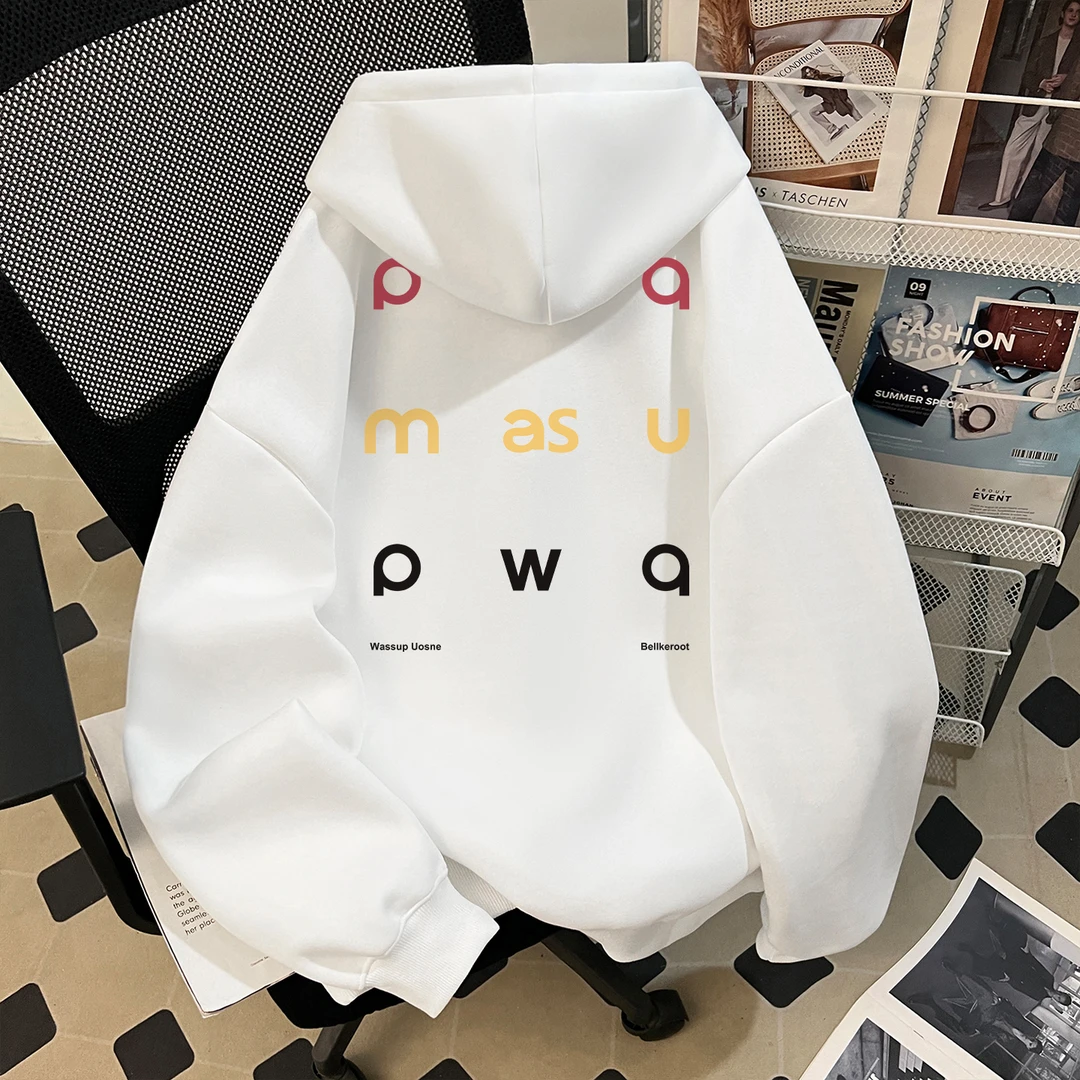 WASSUP UOSNE重磅连帽卫衣男秋季款cleanfit潮流百搭宽松挺阔外套