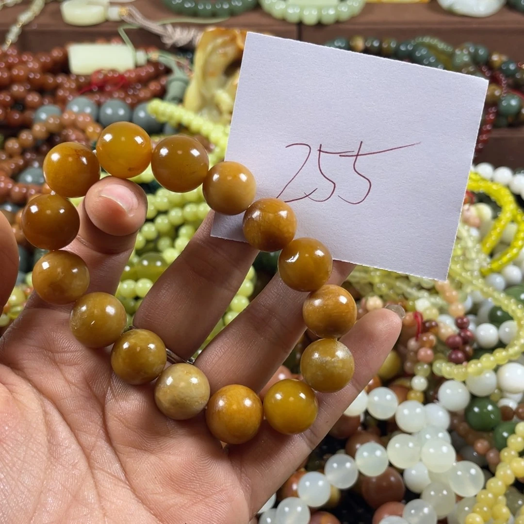 未镶嵌蛇纹石玉手链