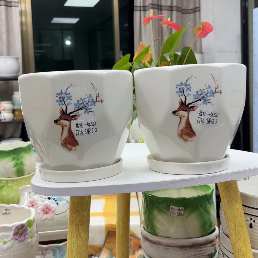 @夏西陶瓷花盆@@5581