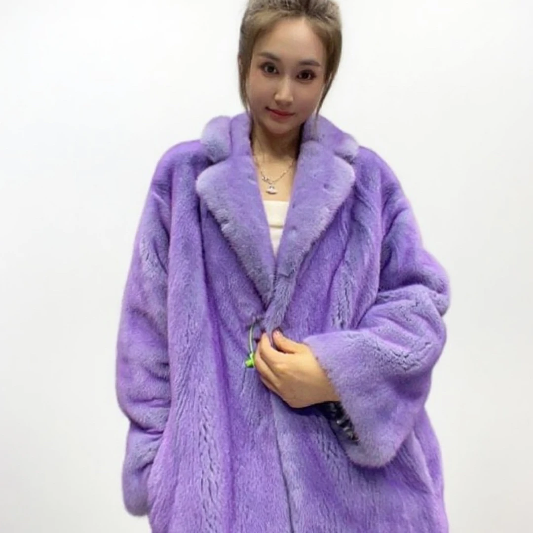 2025新款貂漂亮女装皮草貂皮外套