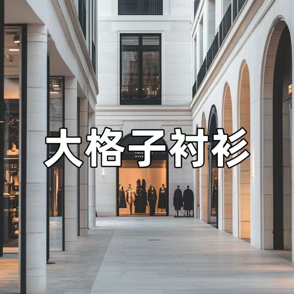 【95】大格子衬衫经典时尚潮流时尚百搭衬衫