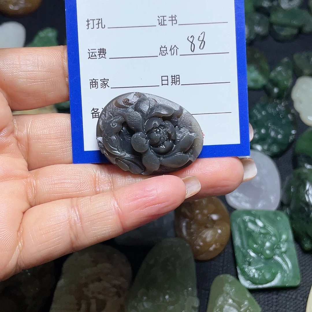 和田玉吊坠(不含链)未镶嵌L*L