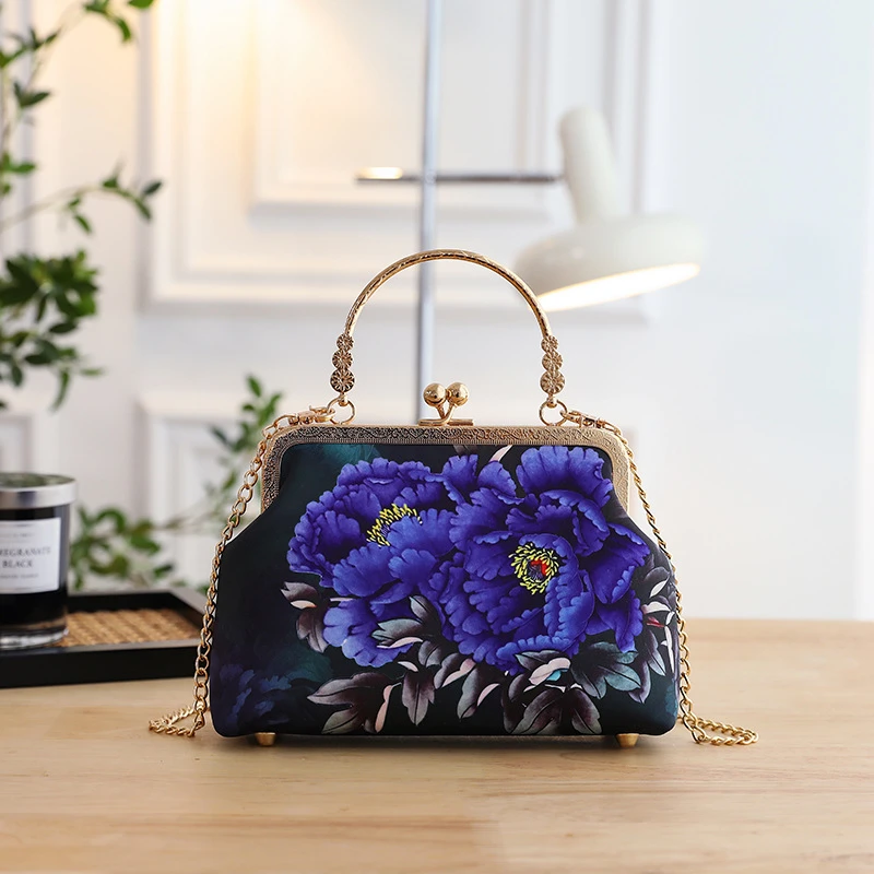 【靛蓝丹仙】旗袍包民族风女包手提包单肩包斜挎包1925走秀包女包