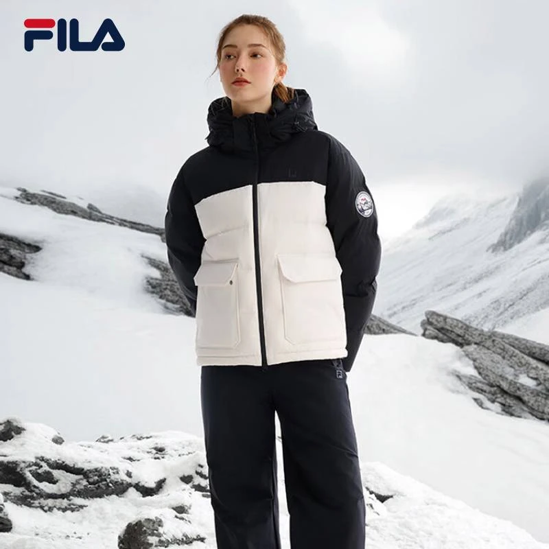 斐乐官方情侣款鹅绒服2024冬季款男女户外短款鹅绒服-A51M441902F