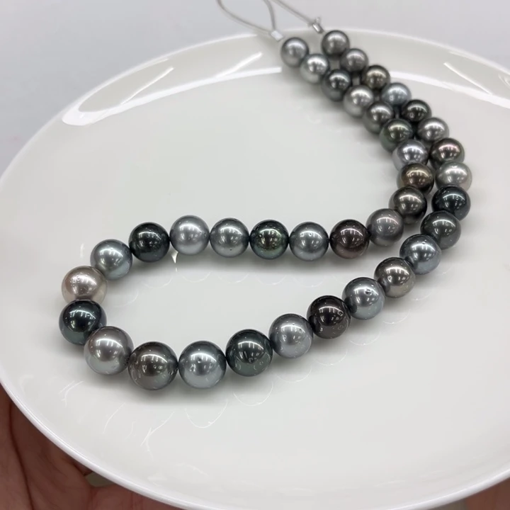 未镶嵌项链海水珍珠莫兰迪10-12m