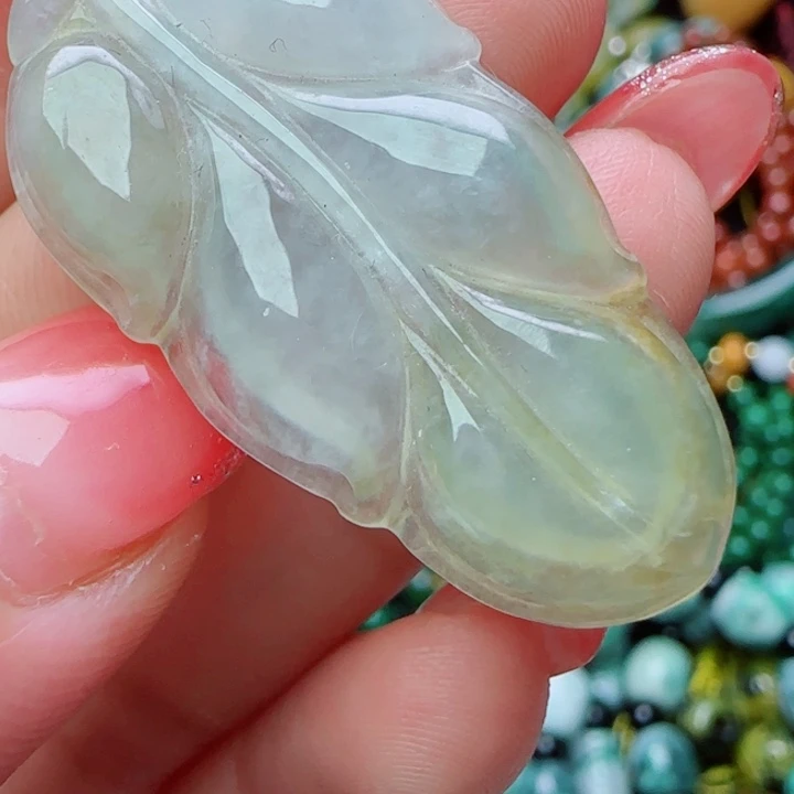 翡翠未镶嵌颈饰天然A货358