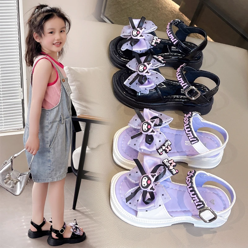 儿童公主鞋2025夏季新款女童卡通时尚凉鞋中大童小女孩软底露趾鞋