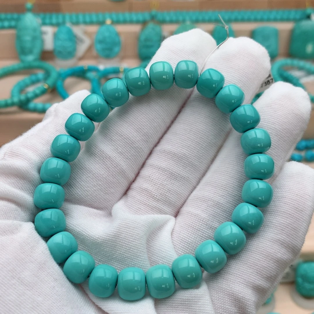 绿松石未镶嵌珠宝奇石8.5mm