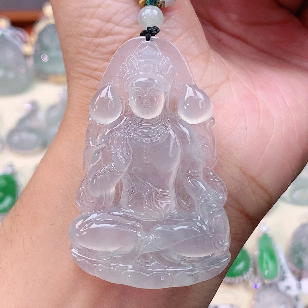颈饰未镶嵌翡翠度母