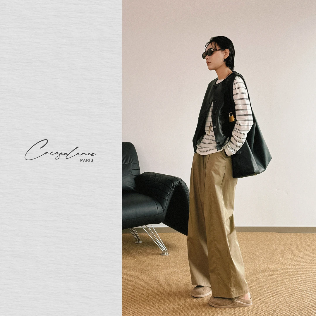 韩彬彬"玛黑区"英国进口绵羊皮水洗无涂擦原生肌理透气马甲2127-5