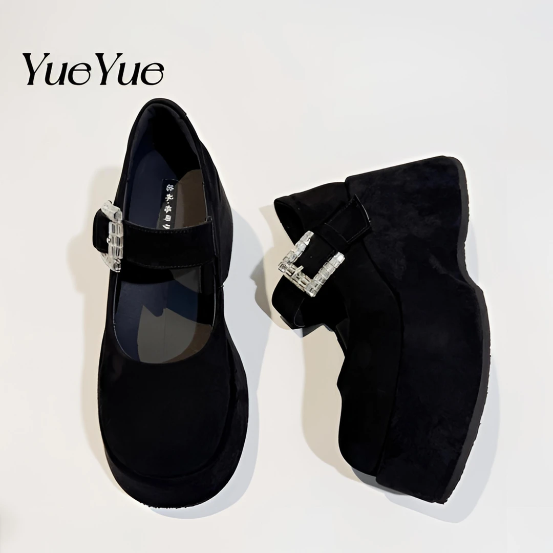 【悦悦】法式玛丽珍鞋2025春夏新款百搭厚底增高仙女风女鞋