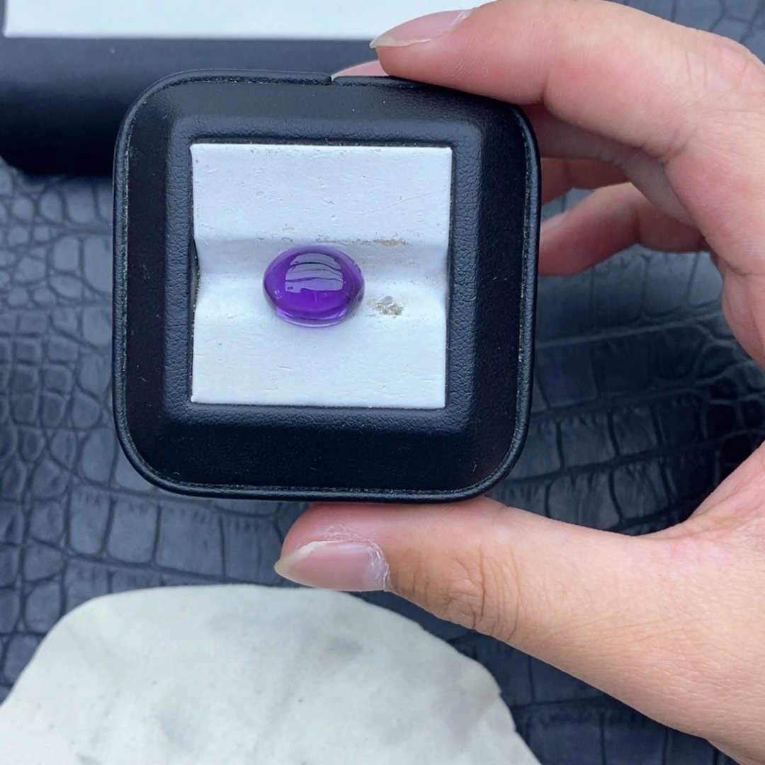 纯天然无优化紫水晶G裸石定制未镶嵌紫晶?*雪