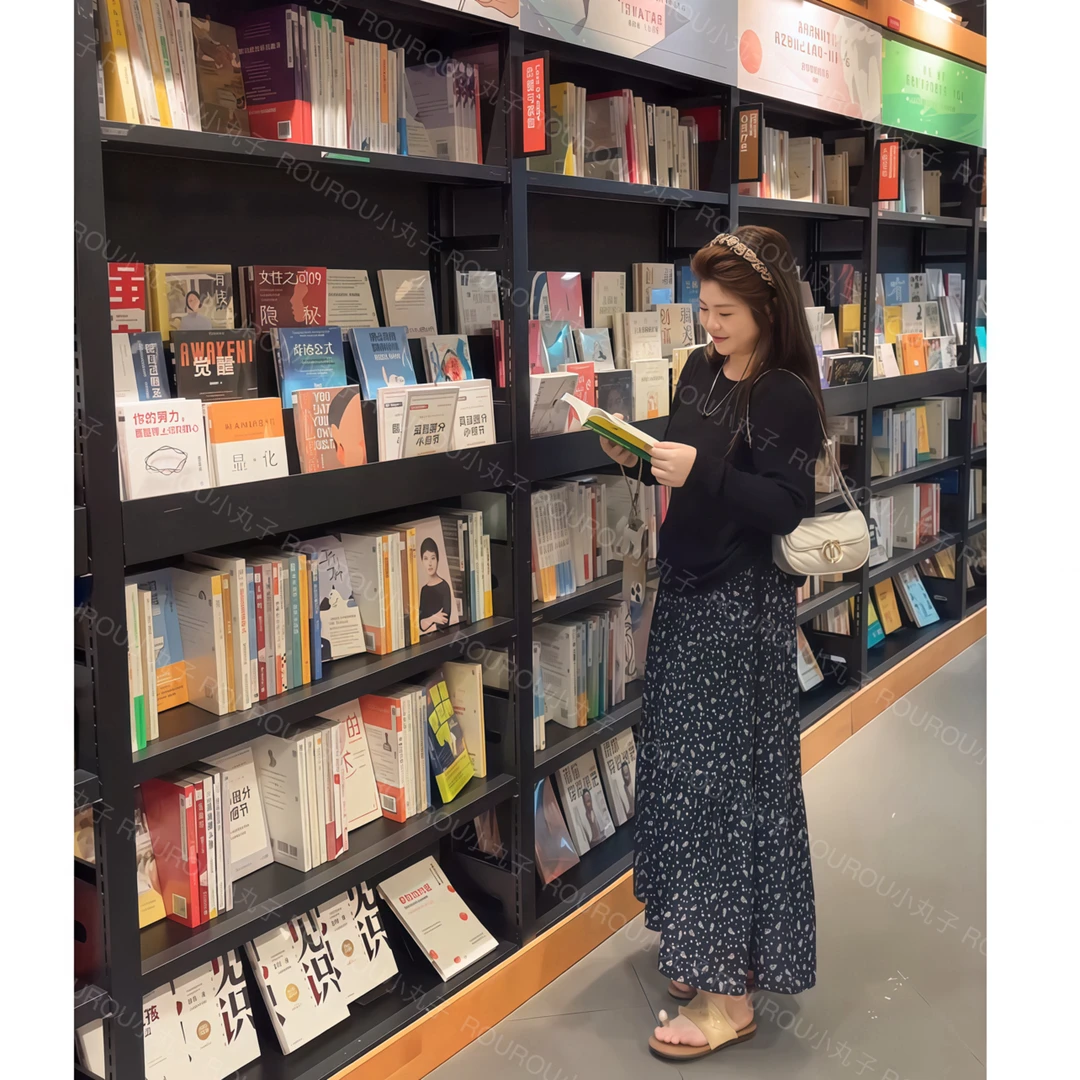 2025秋装新款胖mm大码女装两件套针织毛衣上衣碎花a字半身裙套装