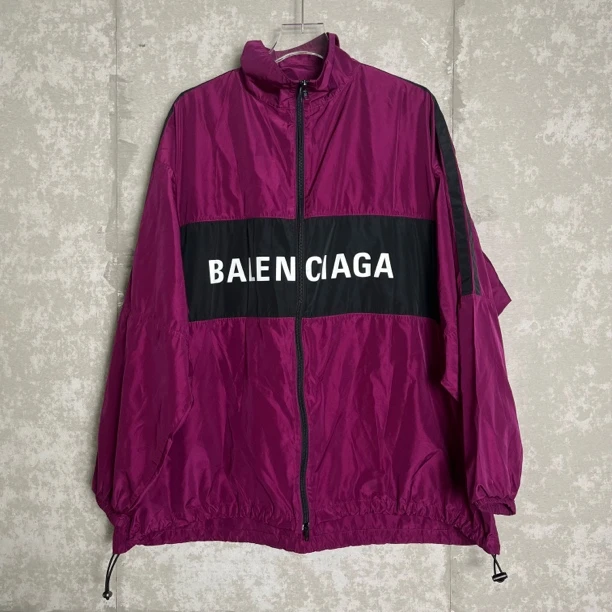 未使用 Balenciaga/巴黎世家 36/巴黎世家紫色冲锋衣/12281/JP