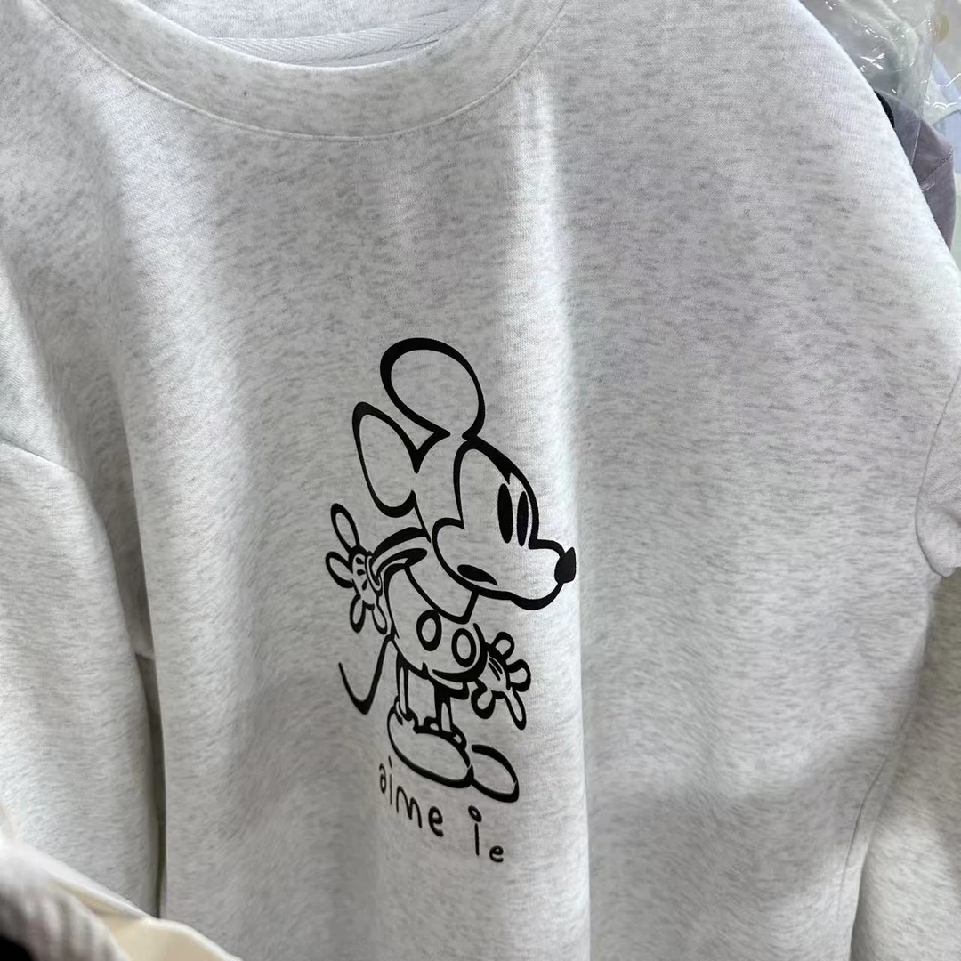 SY-20  米奇圆领长袖蕾丝花边