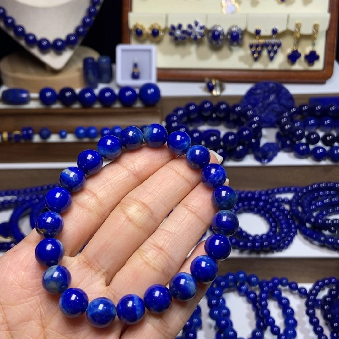 青金石未镶嵌老矿 玉化9mm+