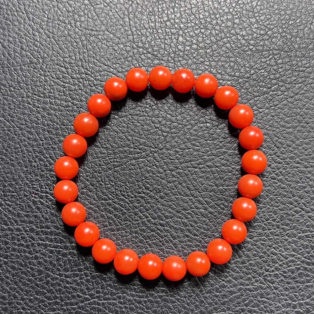 南红玛瑙7➕冷水河单圈未镶嵌