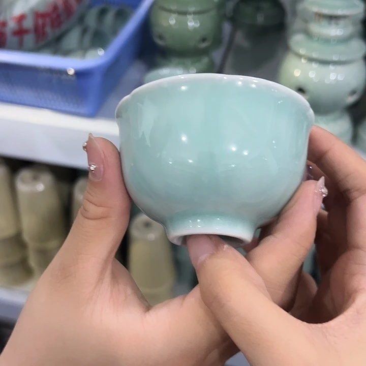 龙泉云间青瓷小米茶器