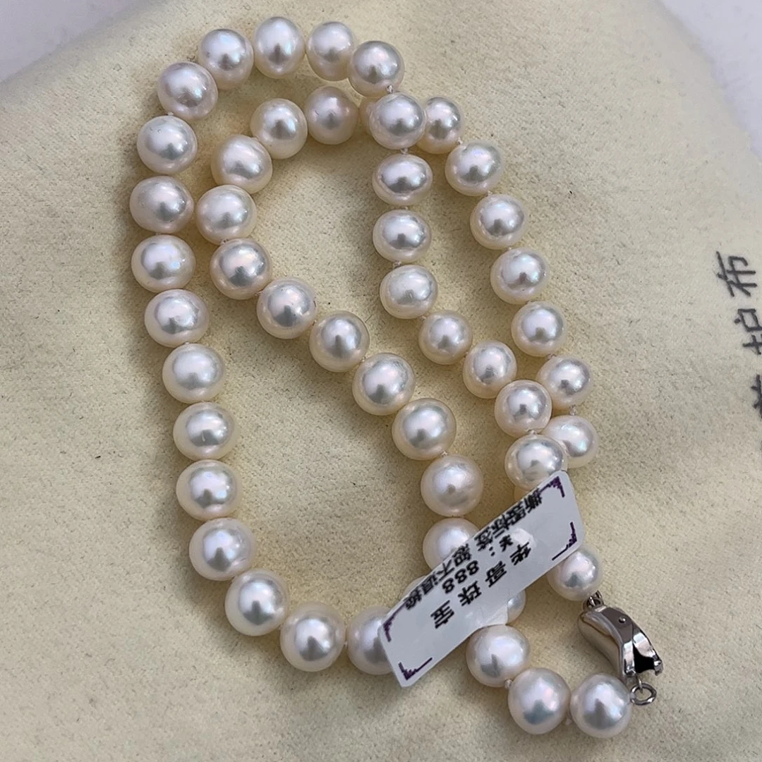 银S925镶嵌颈饰淡水珍珠